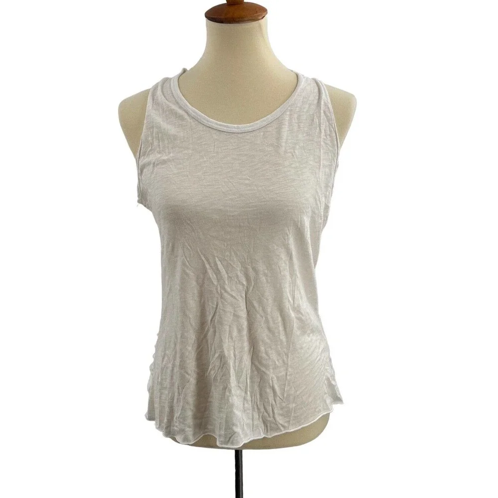 LAMade White Lightweight Back‎ Detail Tee XS New